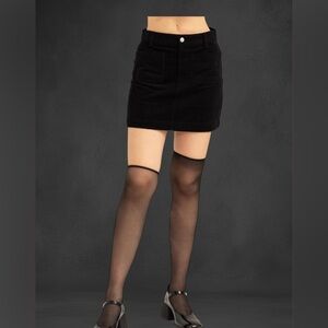 Black Skirt Corduroy Mini NWT